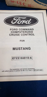 New Old Stock Ford Mustang 1980s Cruise Control Kit  E7ZZ-9A818-A