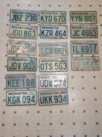 YOM license plates for collector vehicle (permanent reg.) 1954-1996