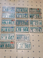 YOM license plates for collector vehicle (permanent reg.) 1954-1996