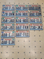 1990 1991 1992 1993 94 95 96 washington license plates collector veh