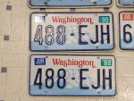 1990 1991 1992 1993 94 95 96 washington license plates collector veh