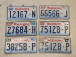 Clean 87 88 89 "restored" washington license plates collector vehicle
