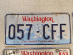 Clean 87 88 89 "restored" washington license plates collector vehicle