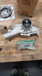 BBC New Alternator, Water Pump, PS, Pulleys