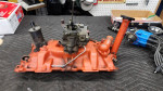 SBC Intake Manifold, 2 BBL Carb, Distributor and Air Cleaner