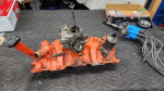 SBC Intake Manifold, 2 BBL Carb, Distributor and Air Cleaner
