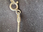 Estate Sterling Silver Angel Wing Pendant on 18 in Snake Chain
