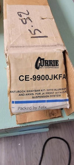 RockJock Antirock Front Sway Bar Kit JK Wrangler & Unlimited NEW* $500