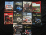 Set of (10) Vintage Ford Line of 600-9000 Series Truck Sales Brochures