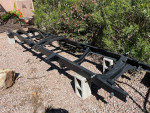 1956 chevy 3600 truck frame, axles, and 235 engine