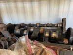 1956 chevy 3600 truck frame, axles, and 235 engine