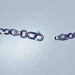 925 Sterling Silver Flat Chain Link Necklace 20"