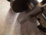 3U 390 ford crankshaft .010/.010 ,set 8 rodsdecent used condition