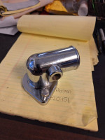 Chrome water outlet thermostat housings ford 390 fe engines