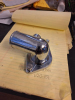Chrome water outlet thermostat housings ford 390 fe engines