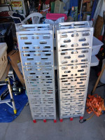 Folding truck ramps