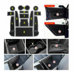 13PCS Cup Holder Liner and Door Storage Liner Mats Fit Tesla Model 3