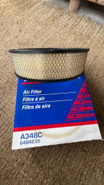 12" x 2.5" Air Filter AC Delco a348c