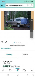 Truck with camper tent