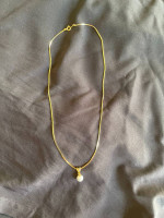 Pearl Necklace Gold Chain