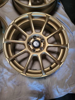 Konig Runlite 17X7.5 5X100 ET45 Gold Rims/ Wheels