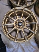 Konig Runlite 17X7.5 5X100 ET45 Gold Rims/ Wheels