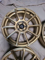 Konig Runlite 17X7.5 5X100 ET45 Gold Rims/ Wheels