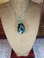 Very Rare Stone Necklace - NEW - Covellite Stone