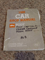 1986 CAR Shop Manual Body