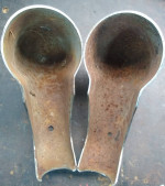 Vintage old school rat rod bumper guards