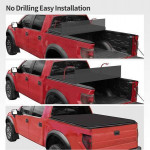 Upgraded Tri-Fold Truck Bed Tonneau Cover - Barely Bent !