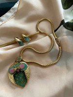 Vintage SWOBODA NECKLACE and EARRINGS