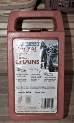 Tire Chains (ACCO Weed 1134) Fits Some 14, 15 & 16" Tires - NEW