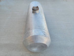 8" Round 24" Long Aluminum Gas Fuel Tank Hot Rat Rod T Bucket Sandrail