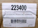 3" Round Sidebars, Black, NIB, Fits 2009-2018 Dodge Ram 1500 Quad Cab