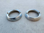 OEM 1960-1966 Chevrolet Pickup Truck Backup Light Trim Bezel Pair