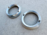 OEM 1960-1966 Chevrolet Pickup Truck Backup Light Trim Bezel Pair