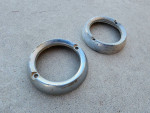 OEM 1960-1966 Chevrolet Pickup Truck Backup Light Trim Bezel Pair