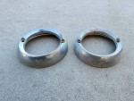 OEM 1960-1966 Chevrolet Pickup Truck Backup Light Trim Bezel Pair