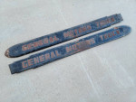 Original 1938-1946 GMC Pickup Truck Hood Side Emblem Molding Trim Pair