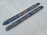 Original 1938-1946 GMC Pickup Truck Hood Side Emblem Molding Trim Pair