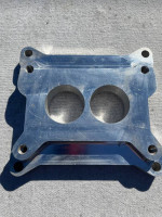 2 barrel adapter for 4 barrel intake new for stockcar race or economy