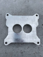 2 barrel adapter for 4 barrel intake new for stockcar race or economy