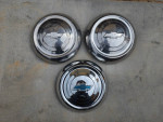 3 OEM 1951-1953 Chevrolet Belair 210 150 Dog Dish Hubcap Center Cap