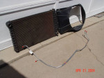 1968-1972 Chevelle, Used Radiator, Shroud, Cooler Lines.