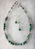 Beautiful Fluorite Necklace Set - Minnesota Artist