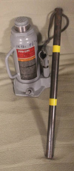 Bottle Jack Pro-Lift B-012D Grey Hydraulic 12 Ton Capacity.