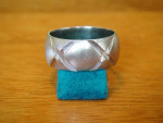 Vintage Ladies 14K White Gold Wedding Band Ring