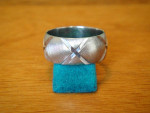 Vintage Ladies 14K White Gold Wedding Band Ring