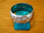 Vintage Ladies 14K White Gold Wedding Band Ring